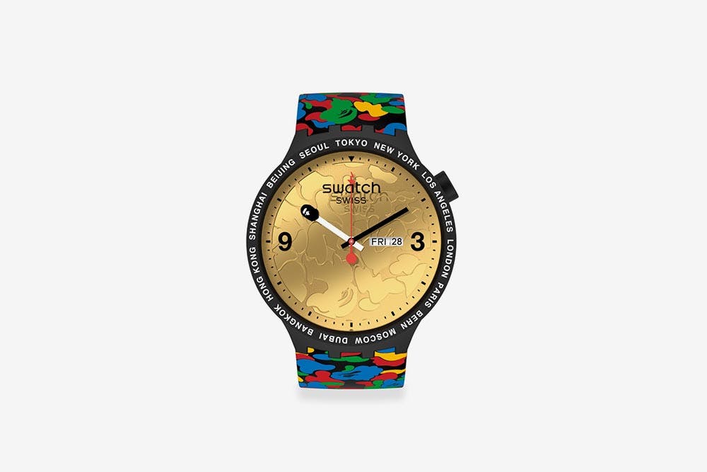 swatch bape tokyo black